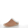 Pantoufles en textile marron